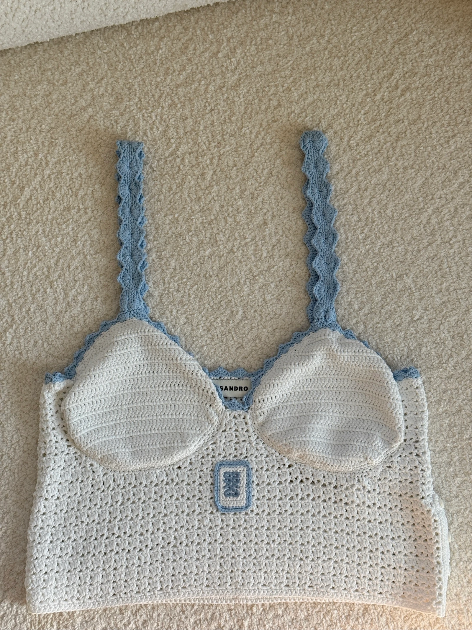 Débardeur Sandro en crochet – Taille 2 (convient davantage à un S) – photo 2